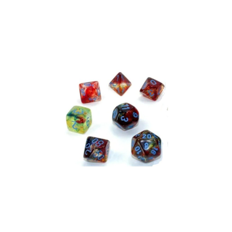 7 dés Nebula - Primary blue Luminary