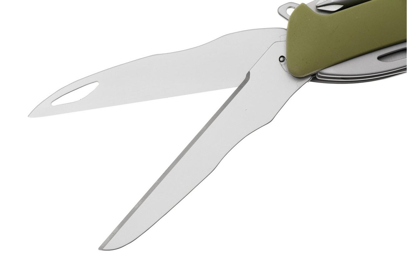 Swiza D10 R AM, KNR.0146.1050, Olive, Zwitsers zakmes, 10 tools