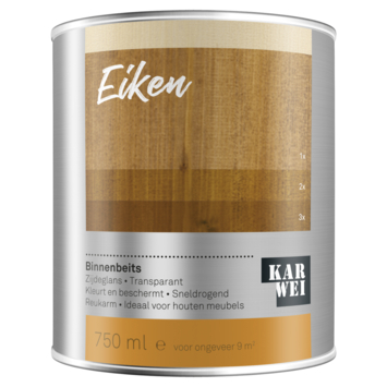 KARWEI binnenbeits transparant eiken 750 ml