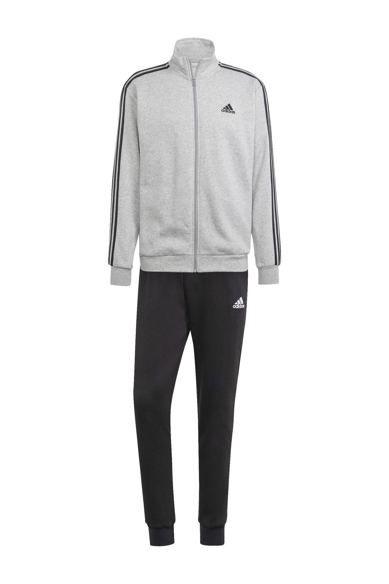 adidas trainingspak grijs/zwary