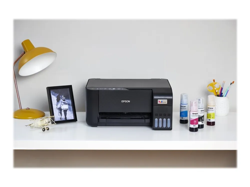 Epson EcoTank ET-2810 - Multifunktionsprinter - farve - blækprinter - ITS - A4 (medie) - op til 10 spm (udskriver) - 100 ark - USB, Wi-Fi - sort