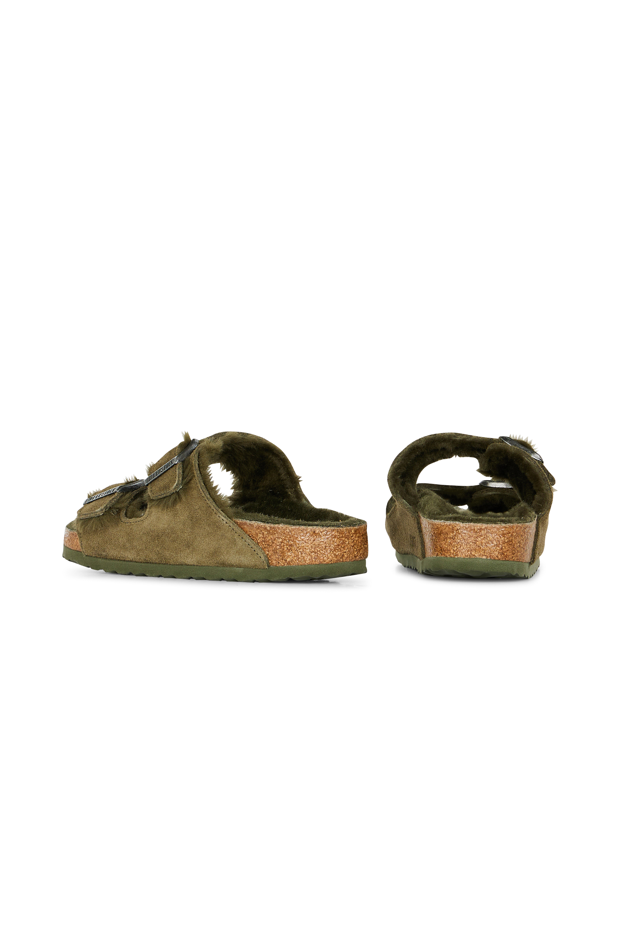 BIRKENSTOCK Sandales Arizona VL Shearling Thyme Kaki
