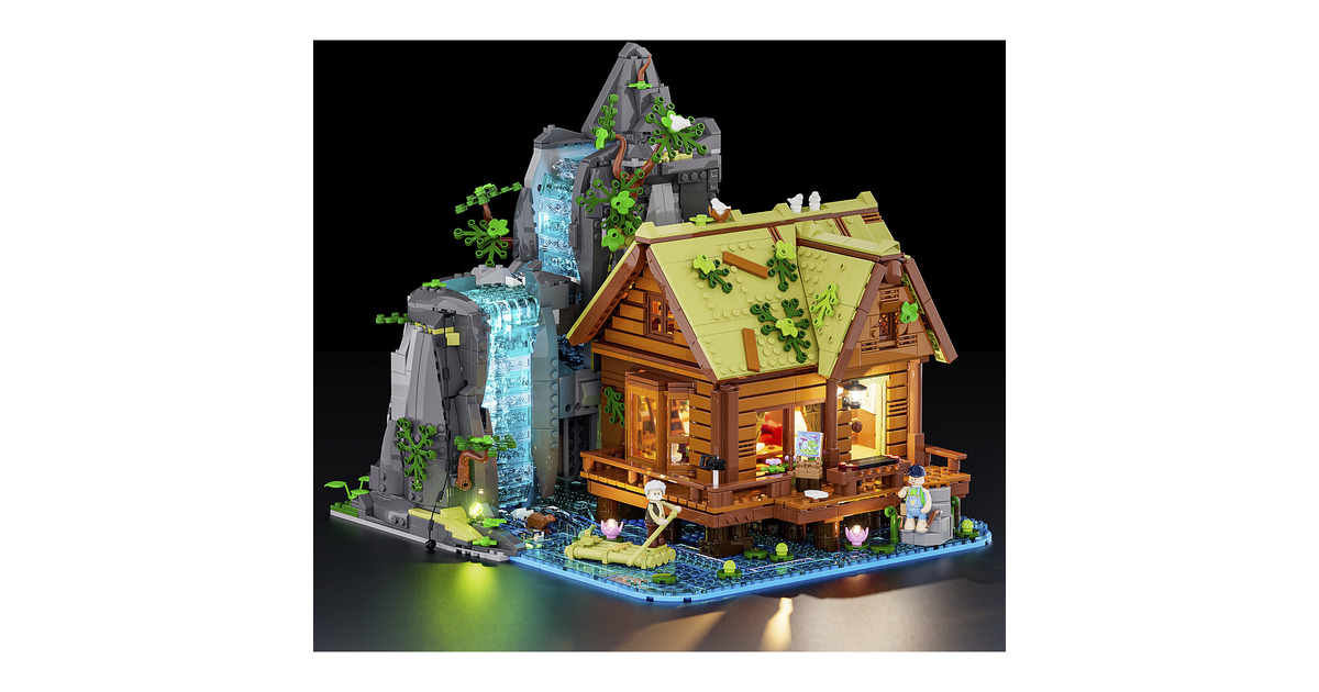 LumibricksRetro House - Waterfall Cabin Constructiespeelgoed  (L9083)
