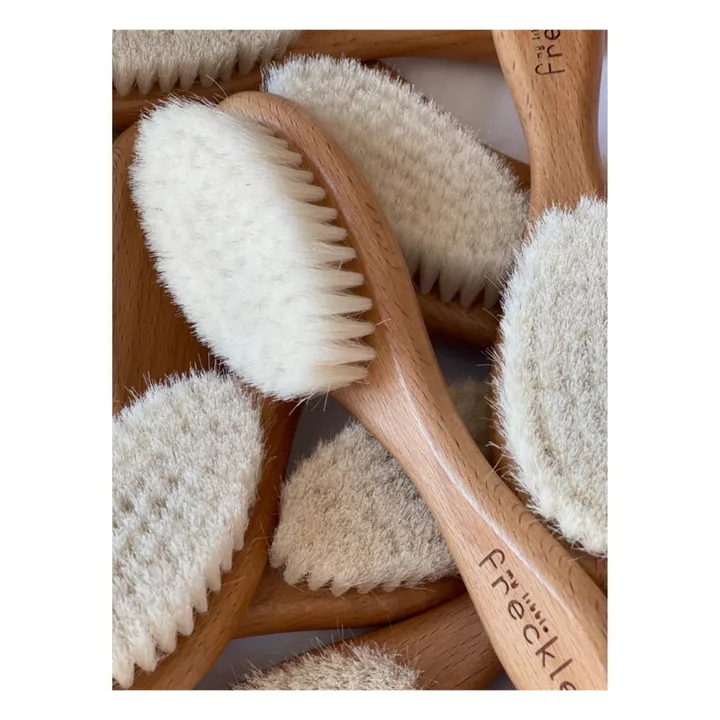 My Little Freckle Set Brosse à Cheveux + Peigne + Pochon Sherpa | Beige