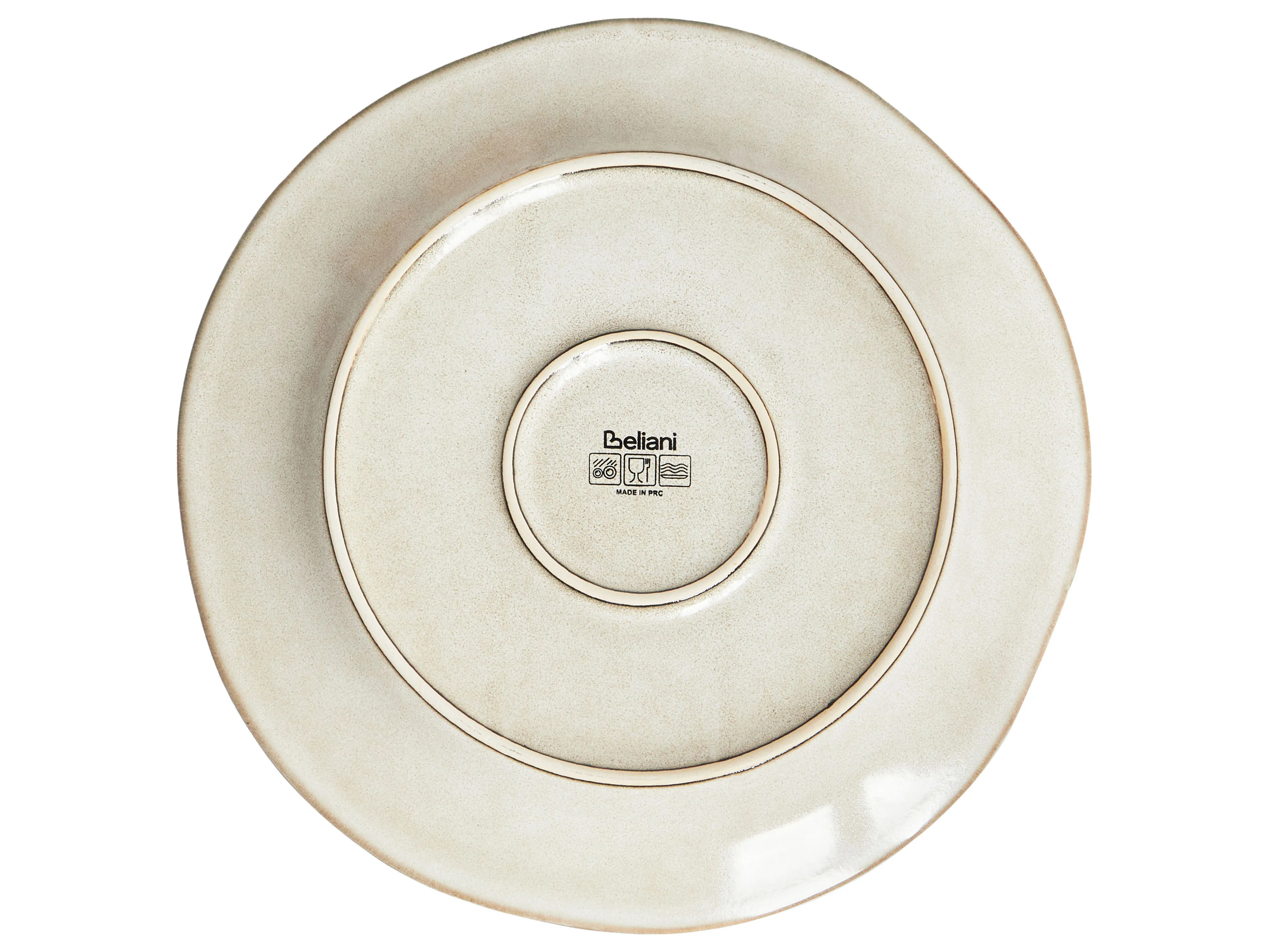 12-delige serviesset CHERVIL Steengoed Lichtbeige