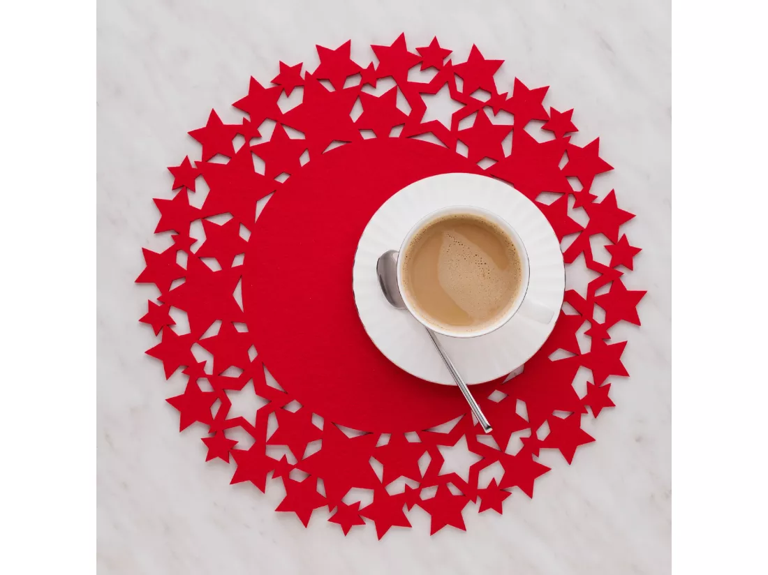 Set de Table Décoratif Stille Rouge Moyen 38 cm