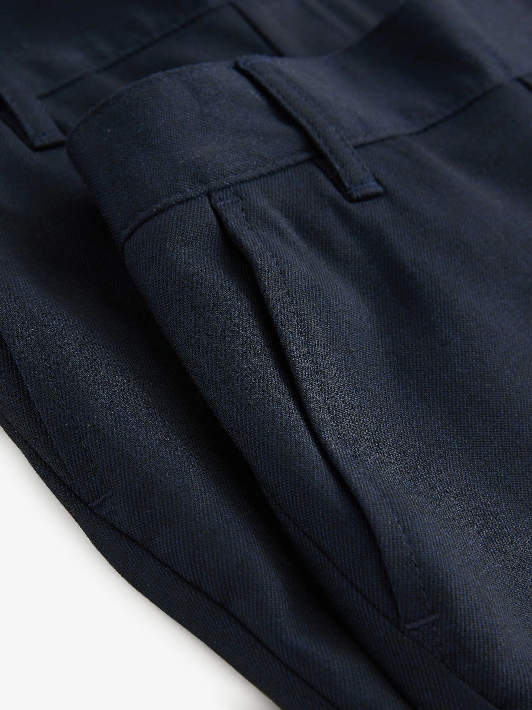 Marineblauw - Clarks set van 2 regular schoolshorts met aantrekkoord voor jongens