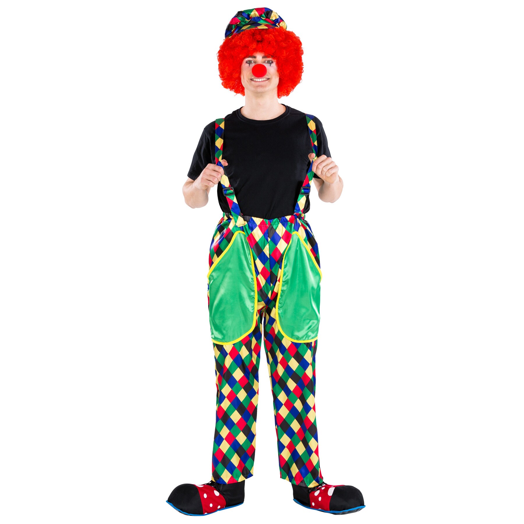 tectake® Herrenkostüm Clown August