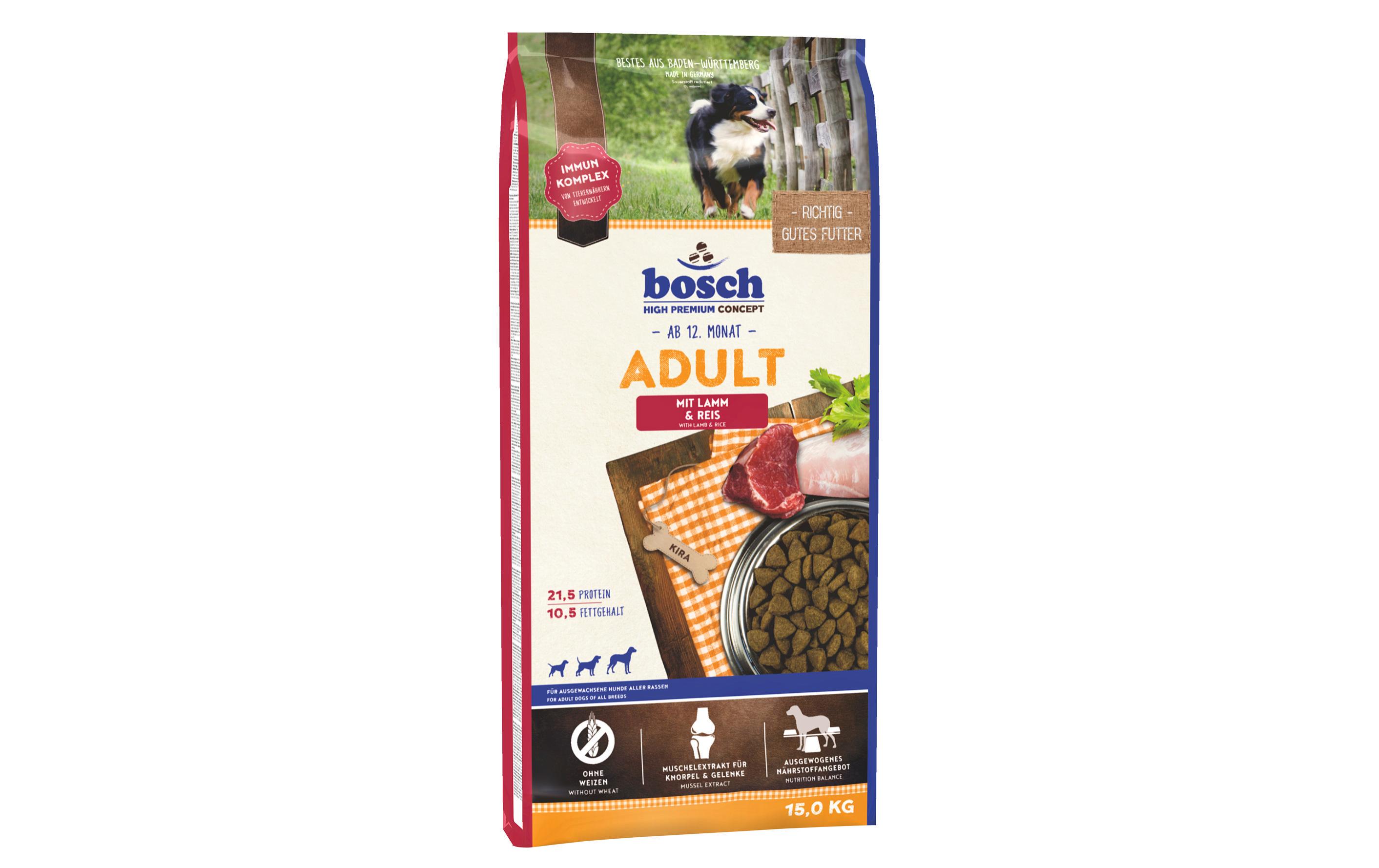 Trockenfutter Adult Lamm & Reis, 15 kgAlleinfuttermittel für ausgewachsene Hunde