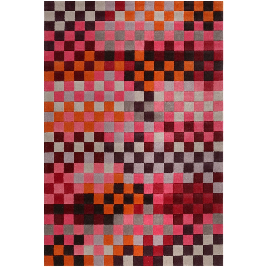 Esprit Kurzflorteppich Pixel rot