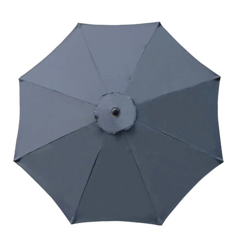 Parasol de jardin Java rond inclinable gris Ø.250 x H.245 cm