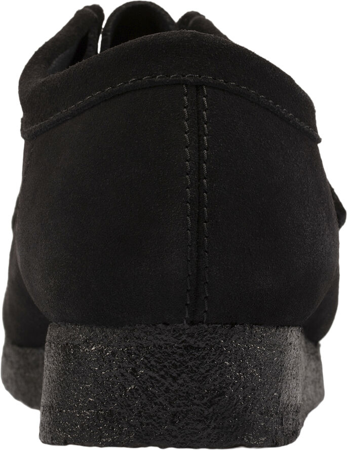 Clarks Originals Wallabee. Black Sde, D, 4 Black suede