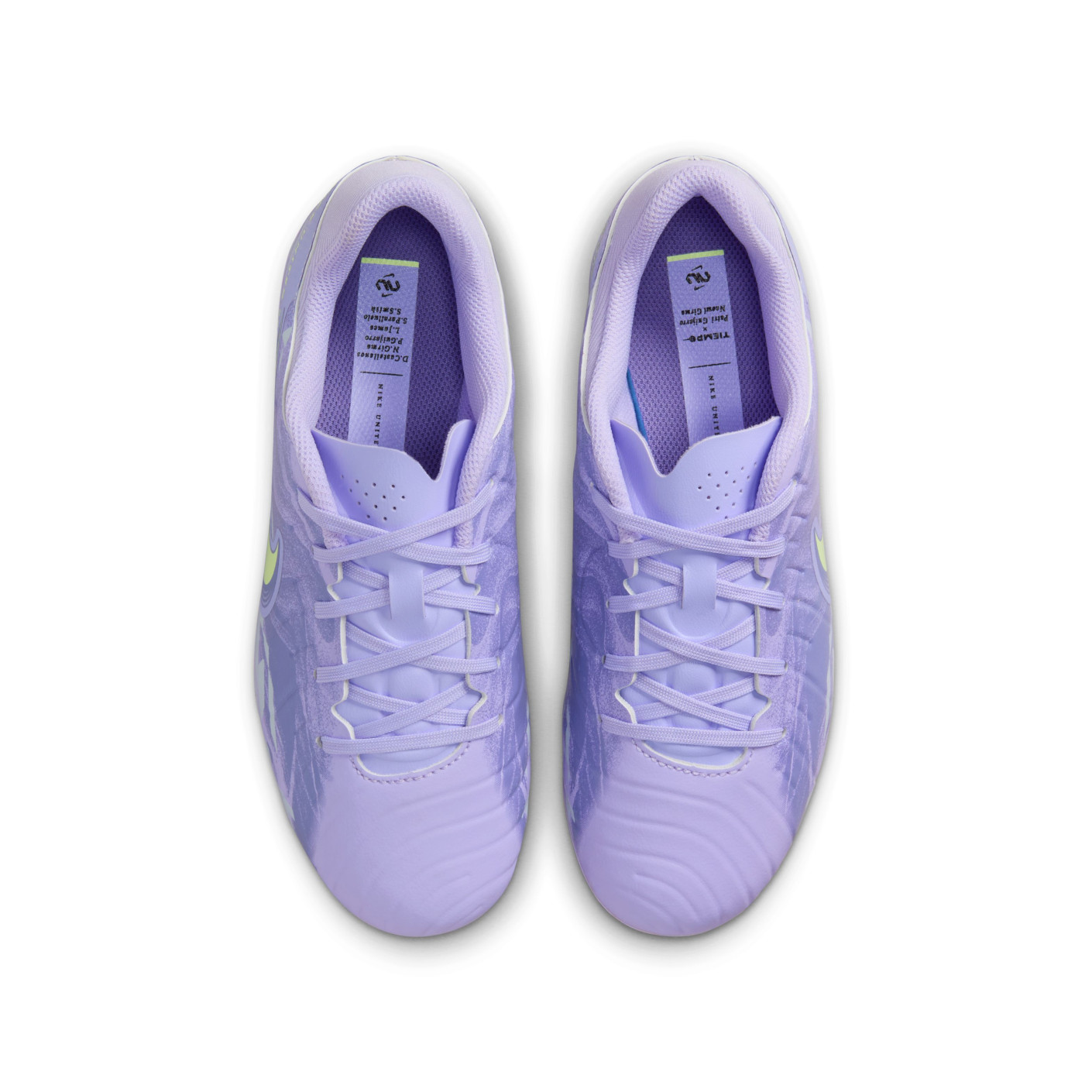 Nike Tiempo Legend 10 Academy Gras / Kunstgras Voetbalschoenen (MG) Kids Lichtpaars Lichtgeel