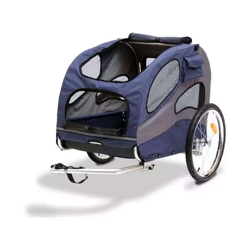 Happy Ride Aluminium Dog Bicycle Trailer Blauw | 11627.1