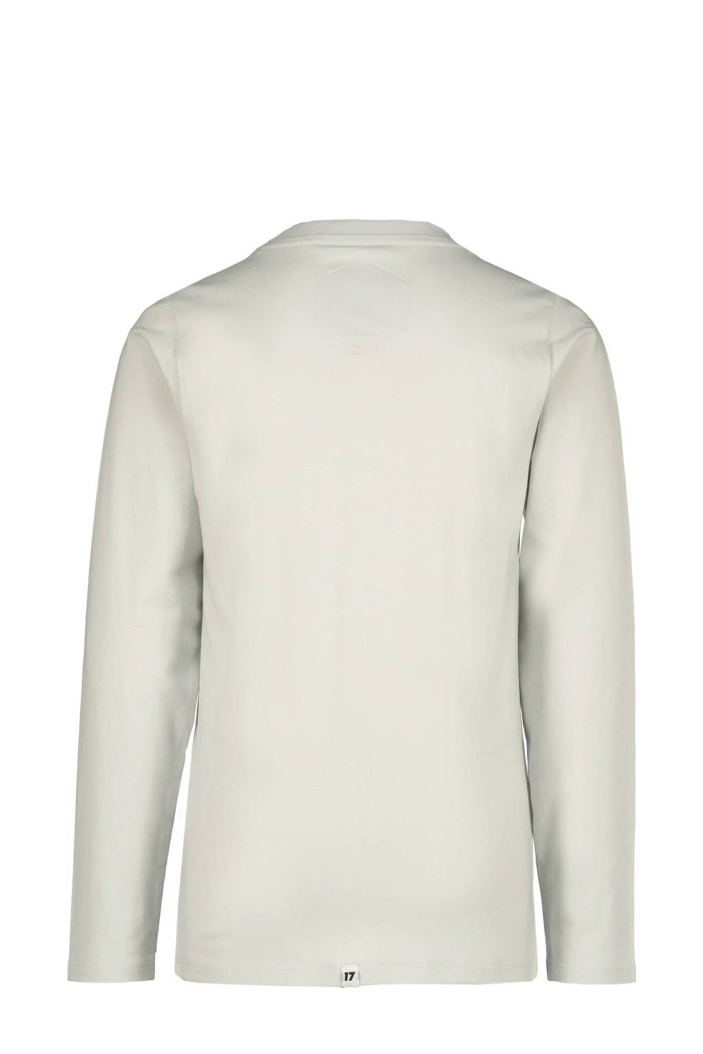Vingino longsleeve Herol met printopdruk lichtgrijs
