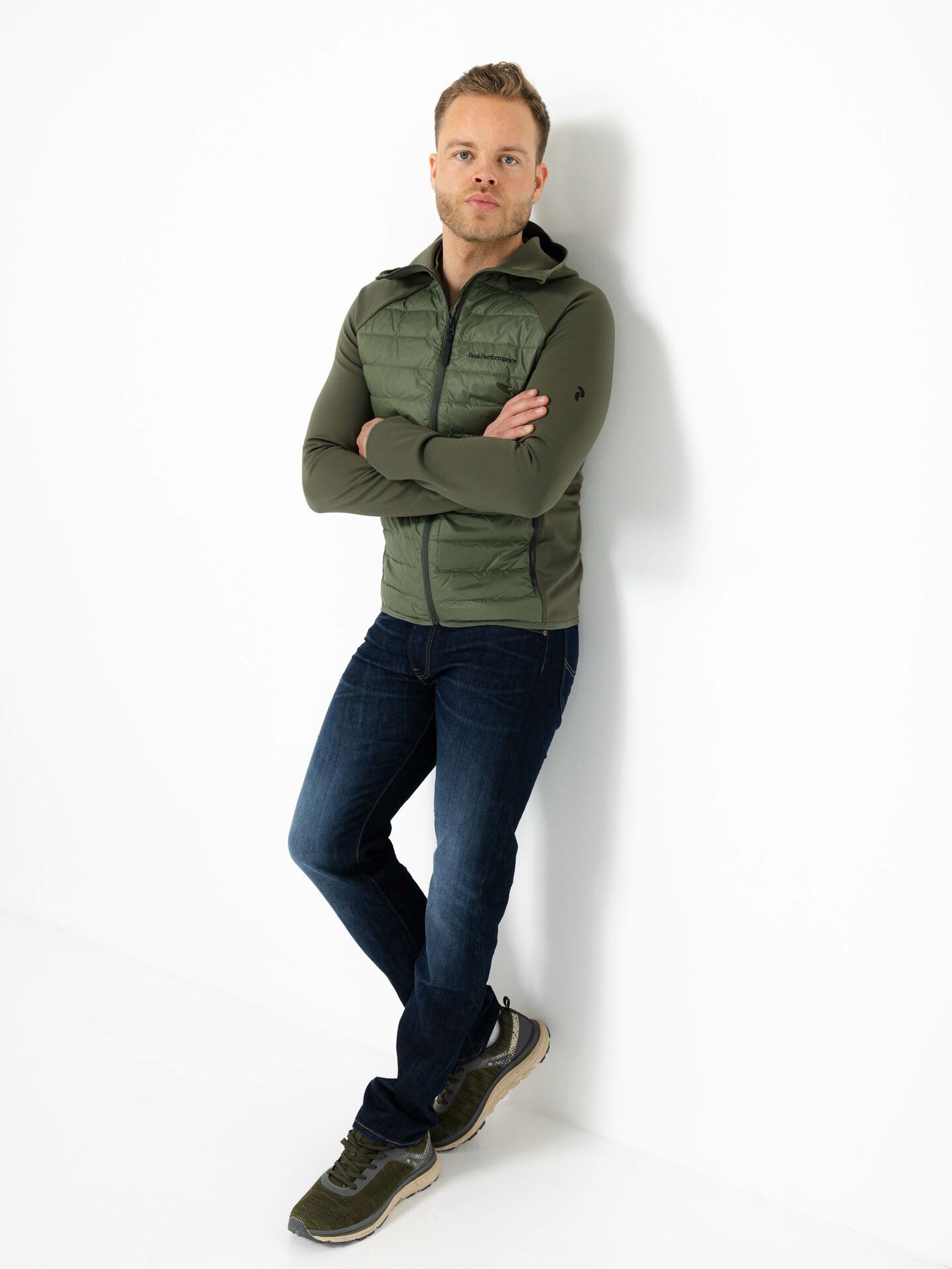 Down Hybrid Hood Jacket