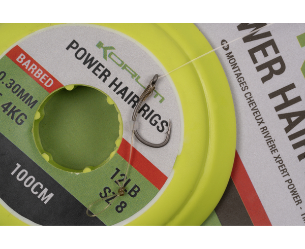Montages Korum Power Hair Rigs 1m (6 pièces)