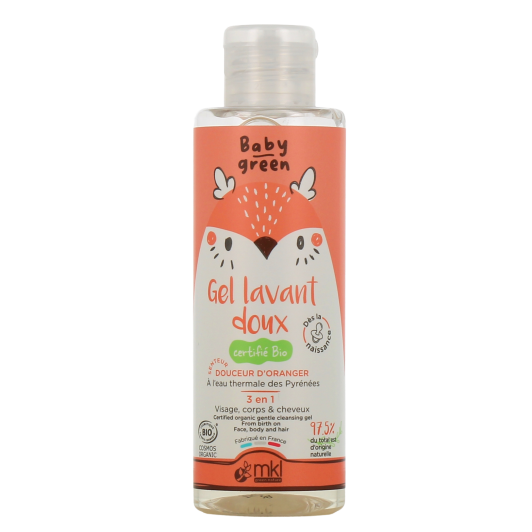 MKL Baby Green gel lavant doux bébé - Visage, corps et cheveux