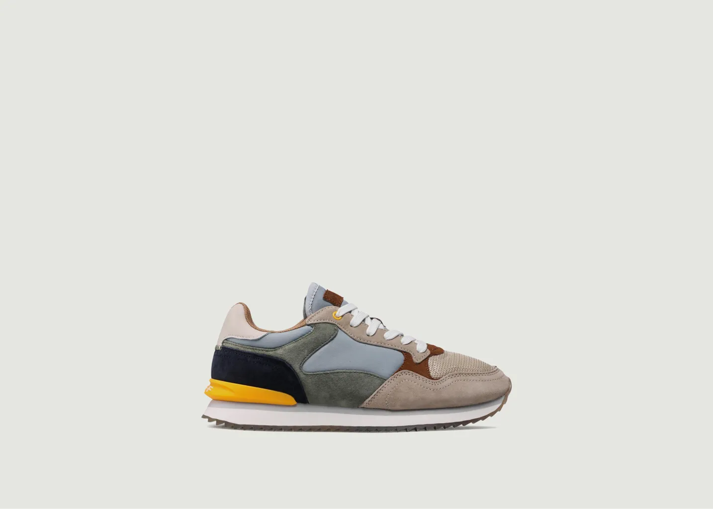 Sneakers basses de running cuir et tissu Montevideo Hoff