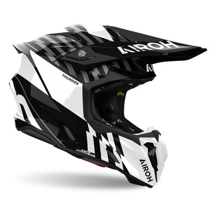 Casque cross Airoh TWIST 3 - THUNDER 2024 - Noir / Blanc