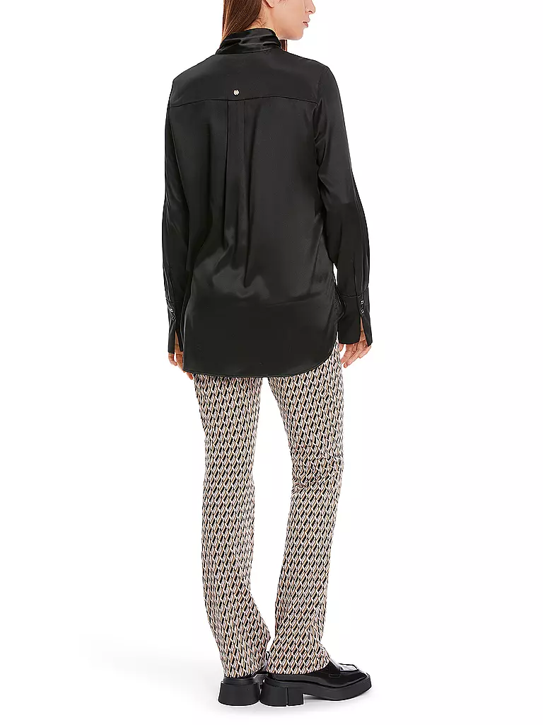 MARC CAIN Seidenbluse schwarz