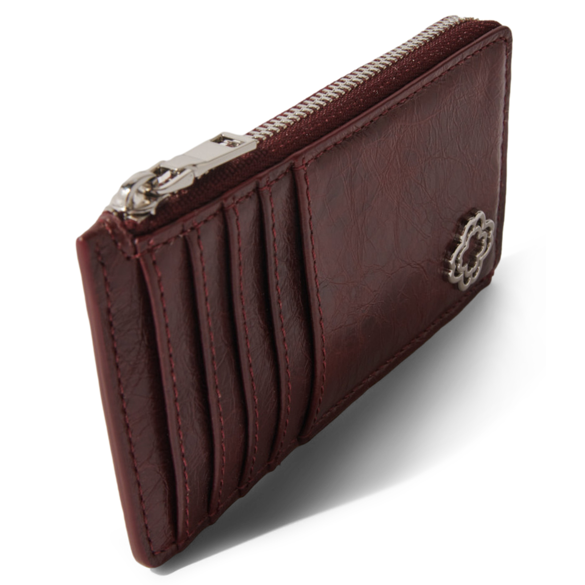 Porte-cartes en cuir | Rouge