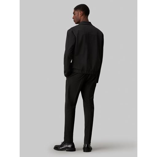 Calvin Klein Slim Tapered Flannel Habitbukser, Asphalt, XL