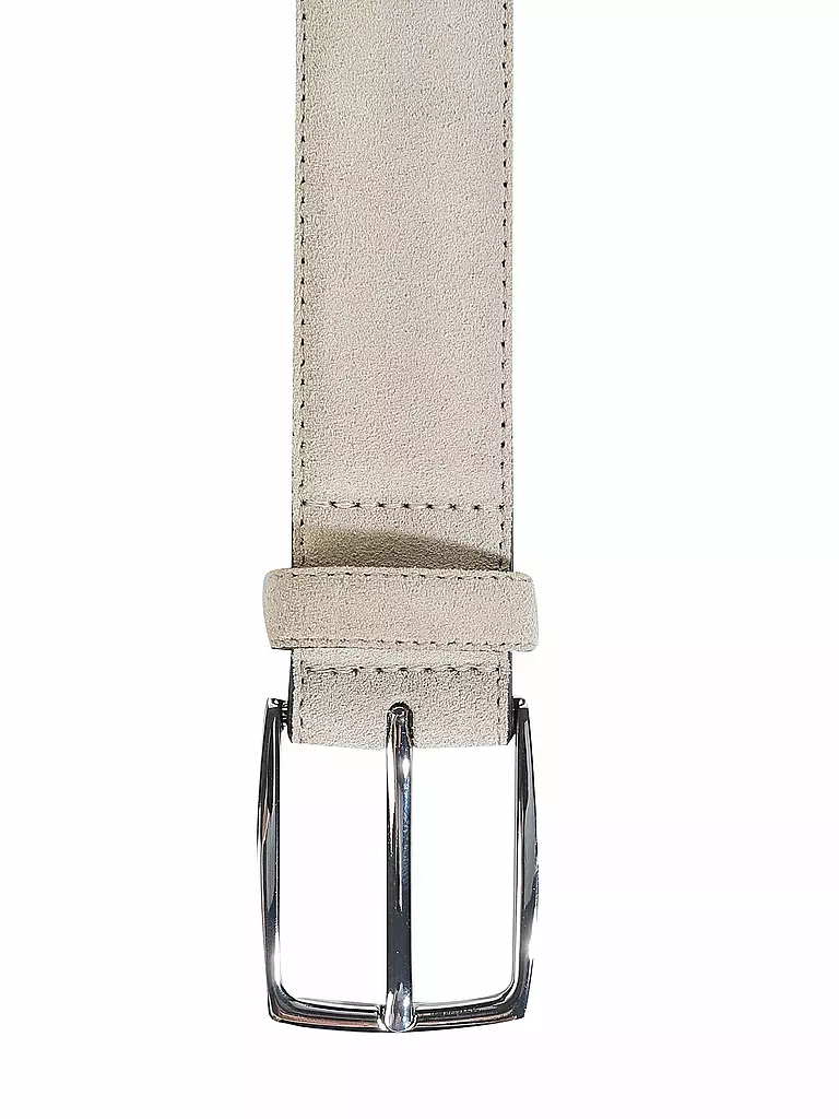 MAX CALVIN Ledergürtel  beige