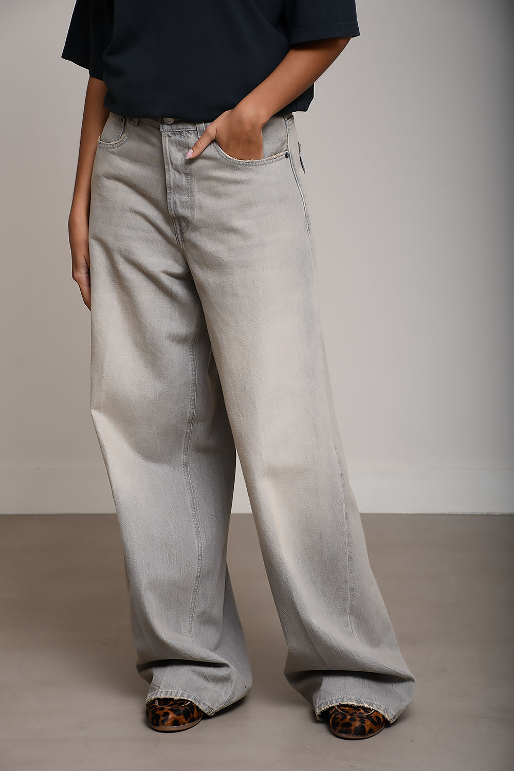 Bethany denim wide leg jeans