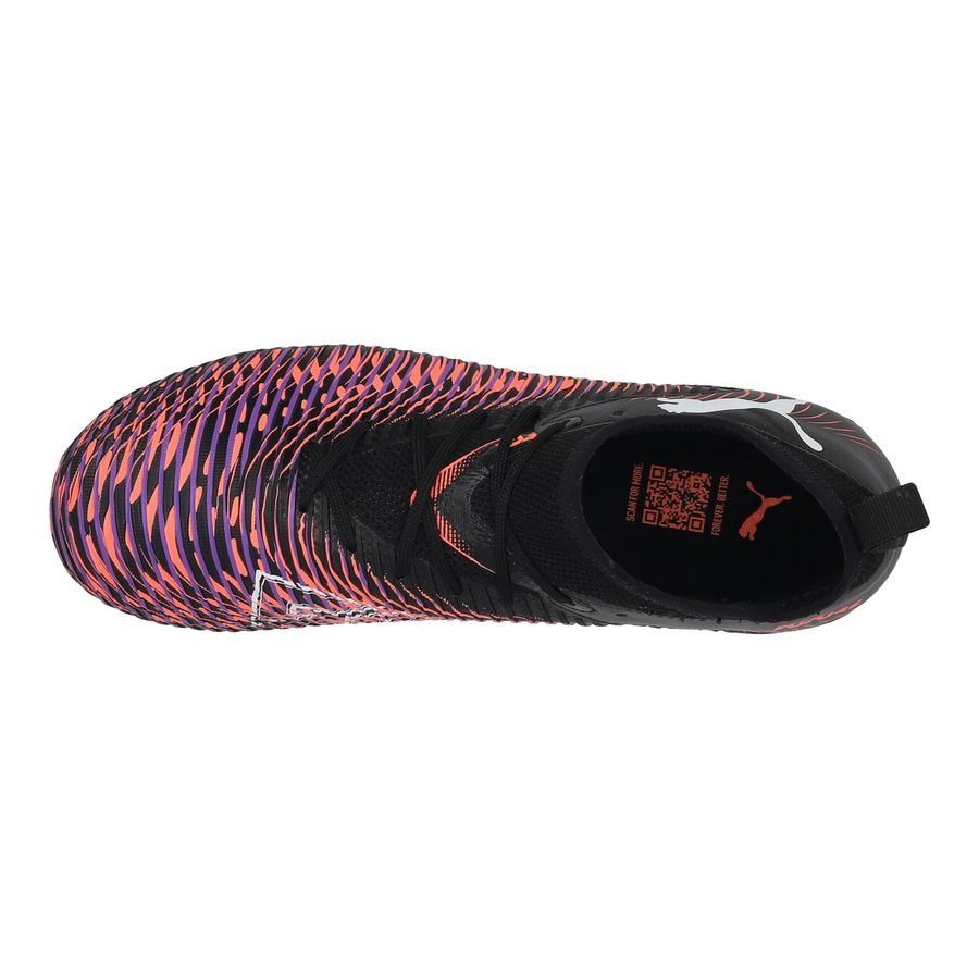 PUMA Future 8 Match FG/AG Unlimited - Noir/Blanc/Glowing Red Enfant