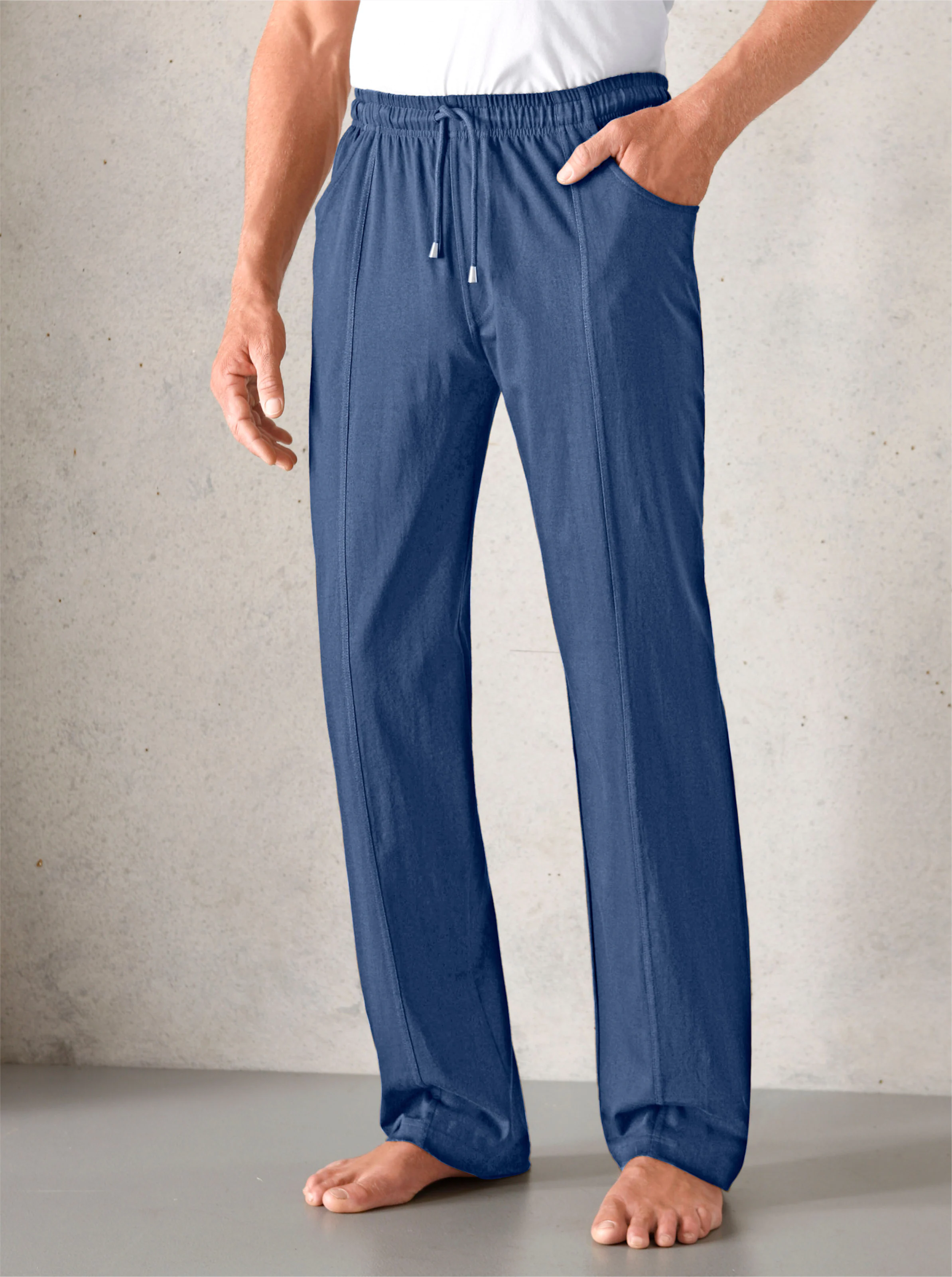 Freizeithose in jeansblau
