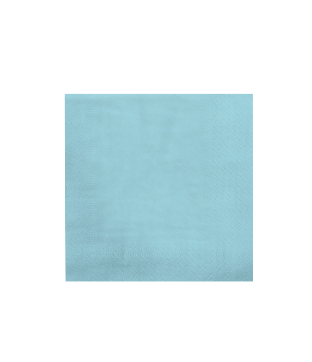 Blauwe Servetten Pastel 16,5cm 8st