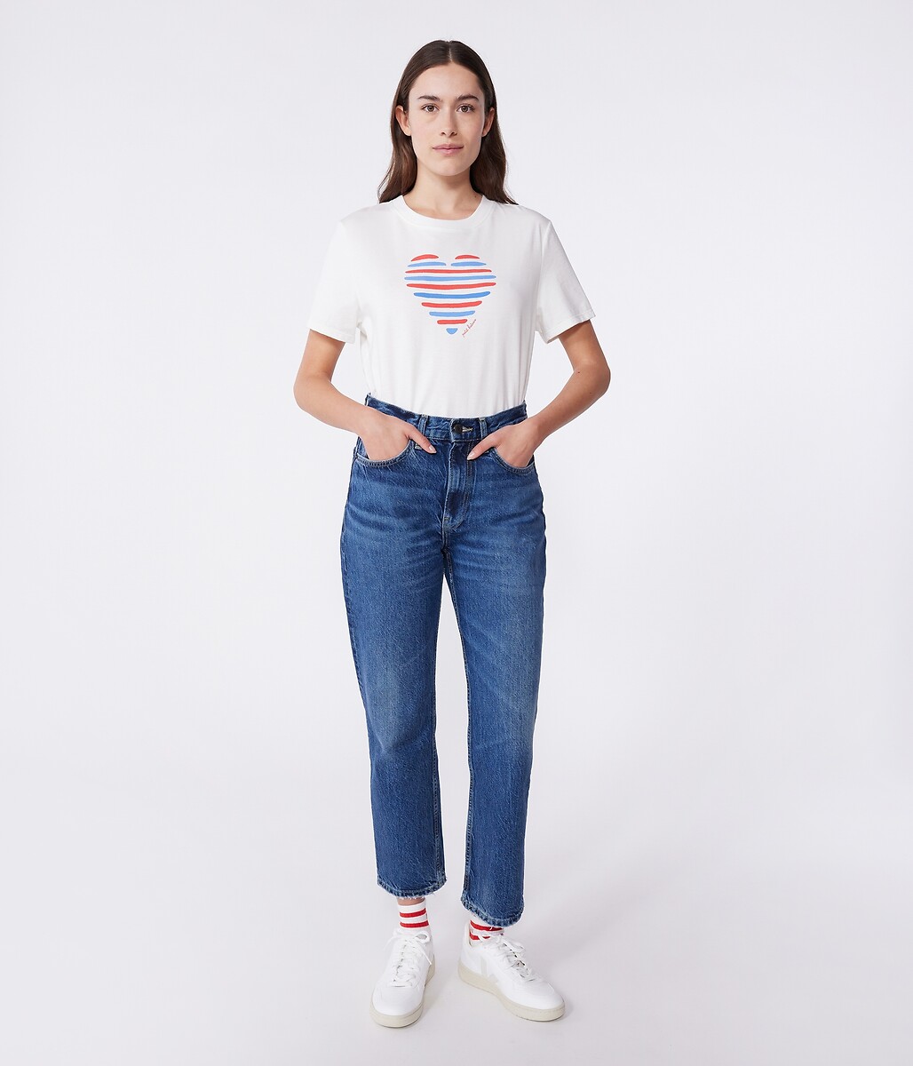 PETIT BATEAU<br>T-shirt Le Droit em algodão com motivo