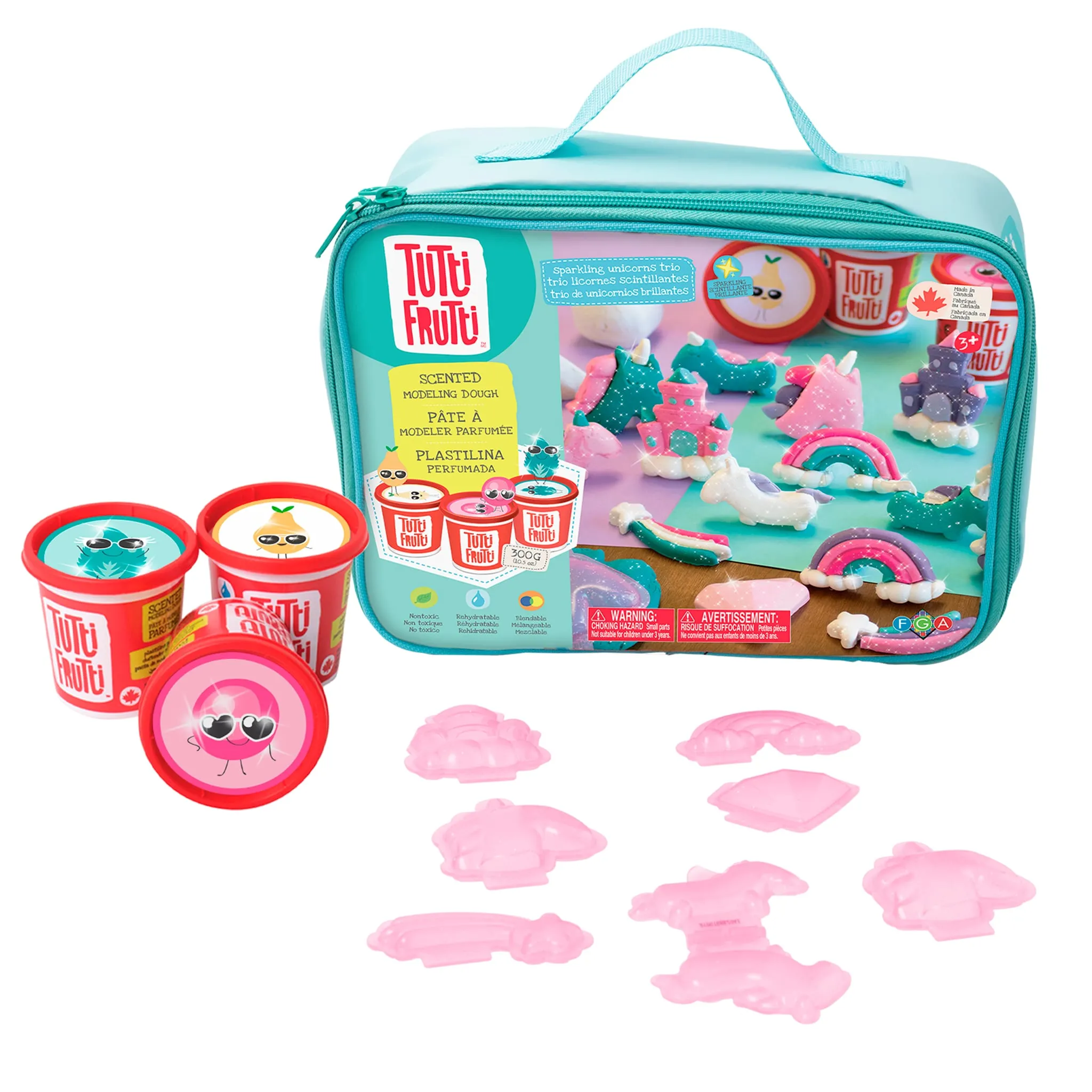 Tutti Frutti Trio Pâtes à Modeler - Licornes Scintillantes