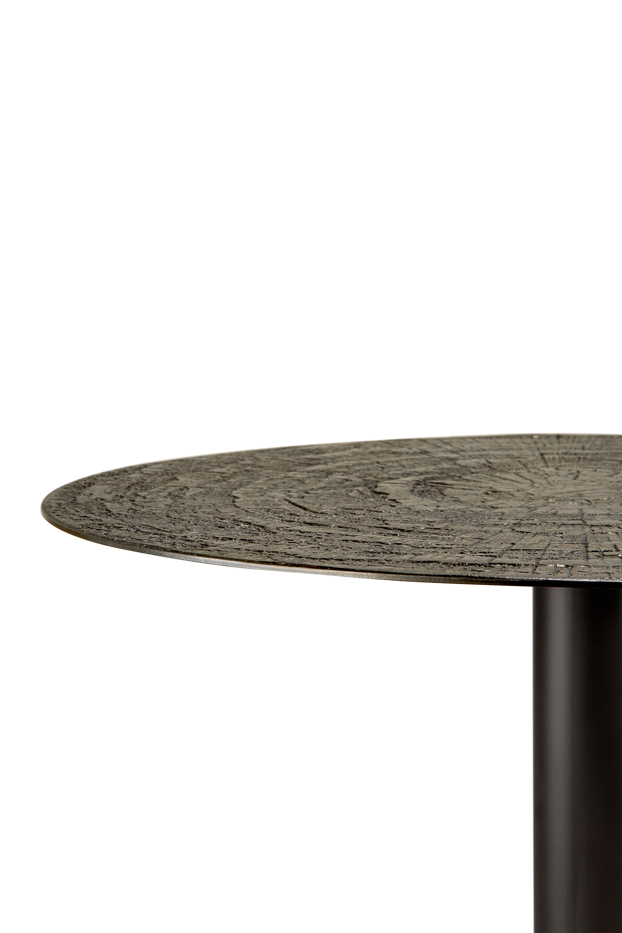Ethnicraft - Blend eettafel rond - 70 cm - ray whisky