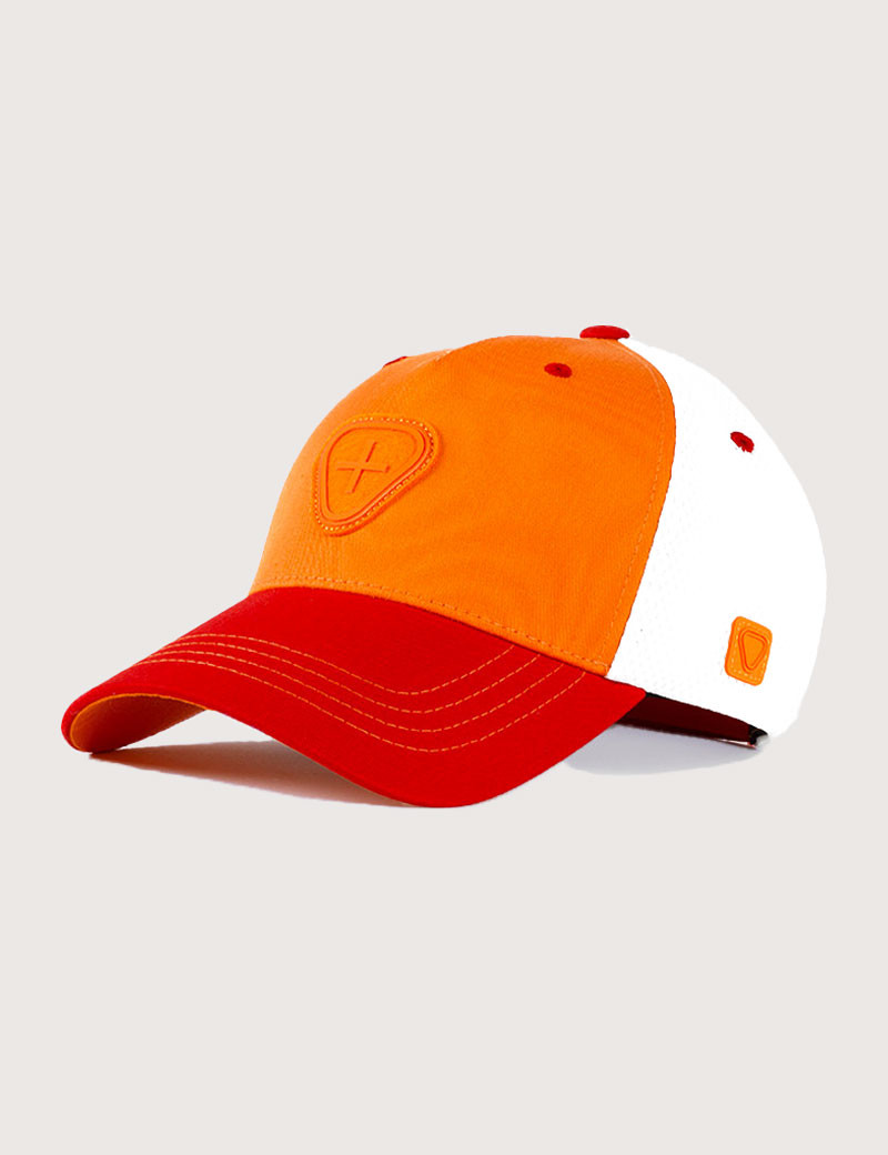 GERTRUDE&GASTON CASQUETTE BILLY 2 TONES ORANGE / ROUGE MIXTE