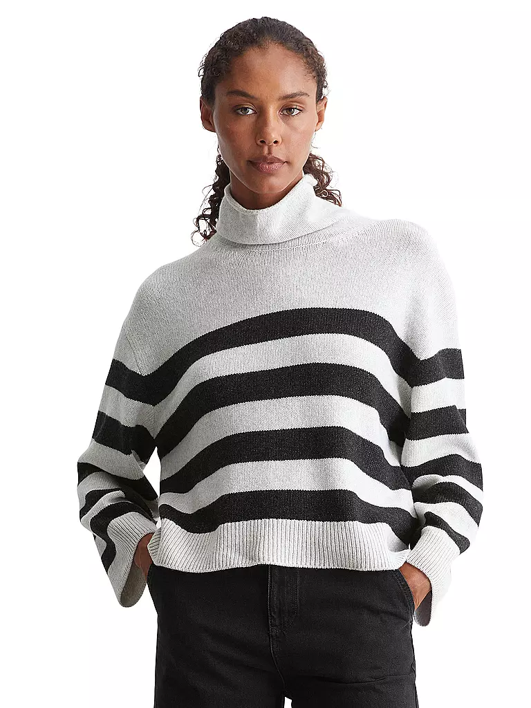 MARC O'POLO Rollkragenpullover grau