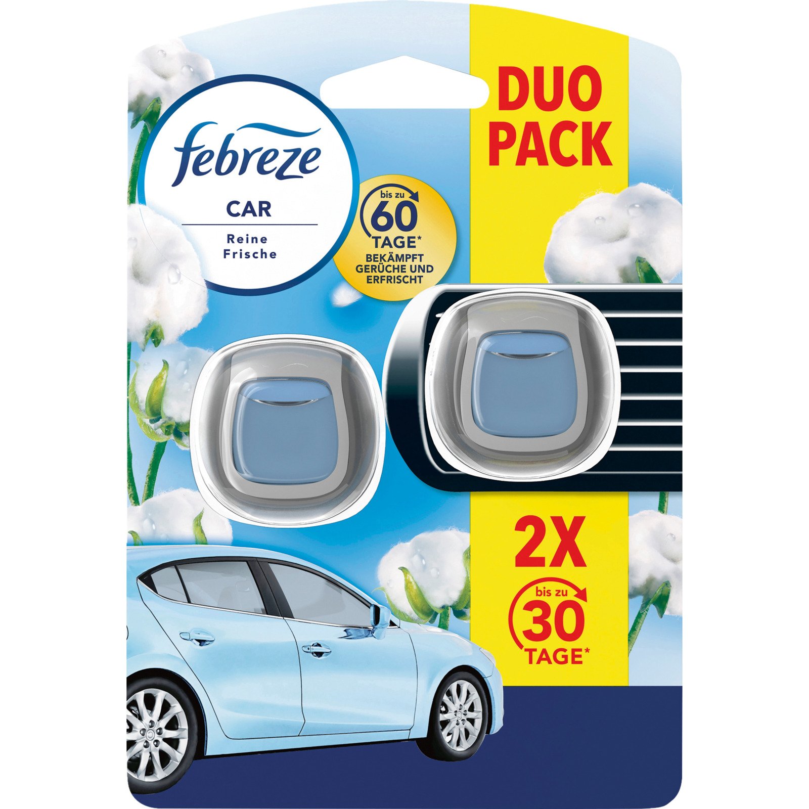 Febreze Car Lufterfrischer reine Frische Duo Pack