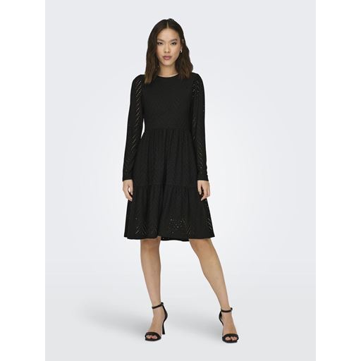 JDY Carla Cathinka Kjole, Black, S