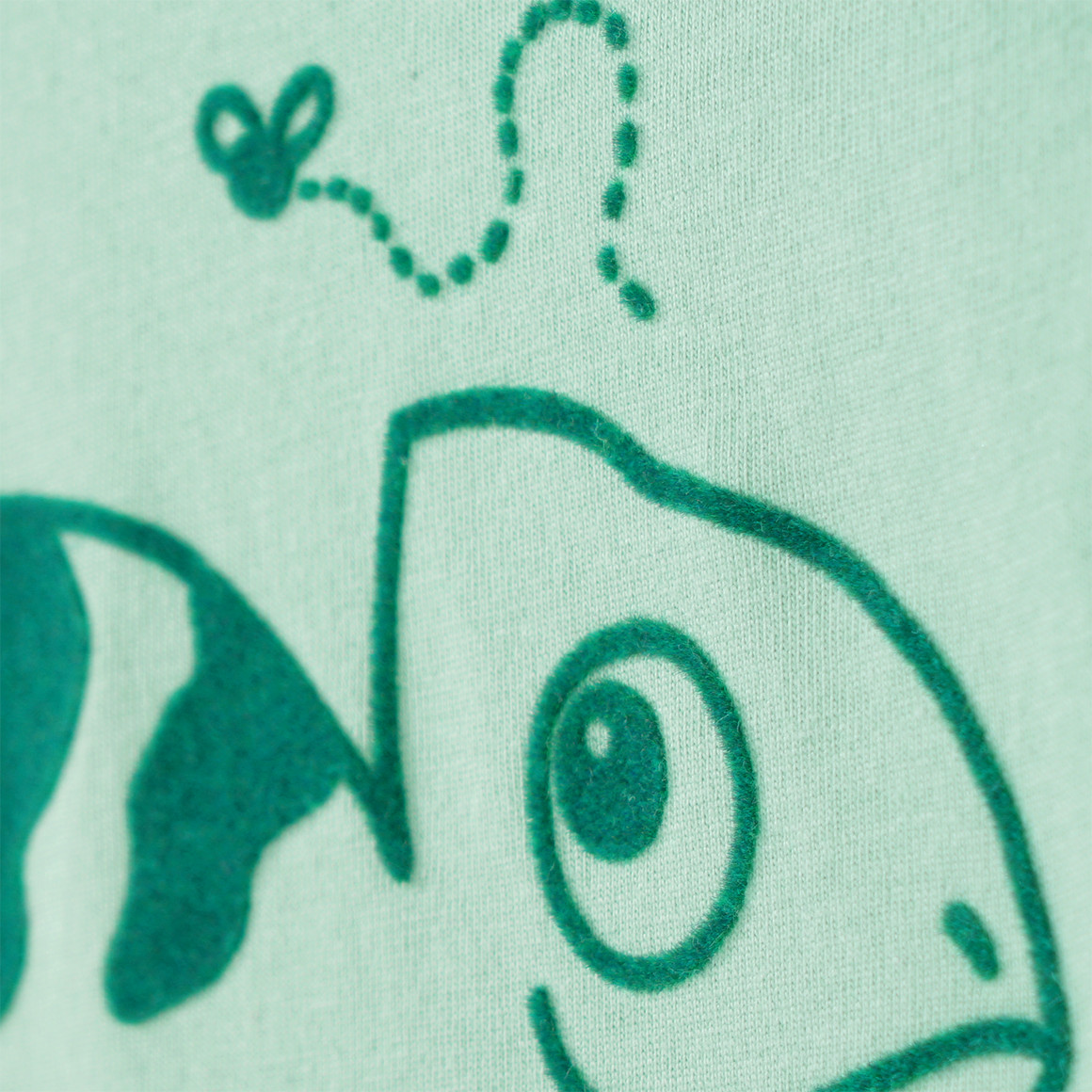 Topomini Baby T-Shirt mit Chamäleon-Motiv hellgrün