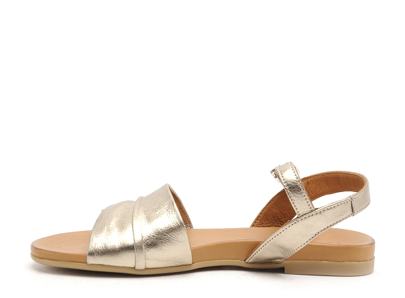 Coco abricot nu pieds plats femme mijoux bronze