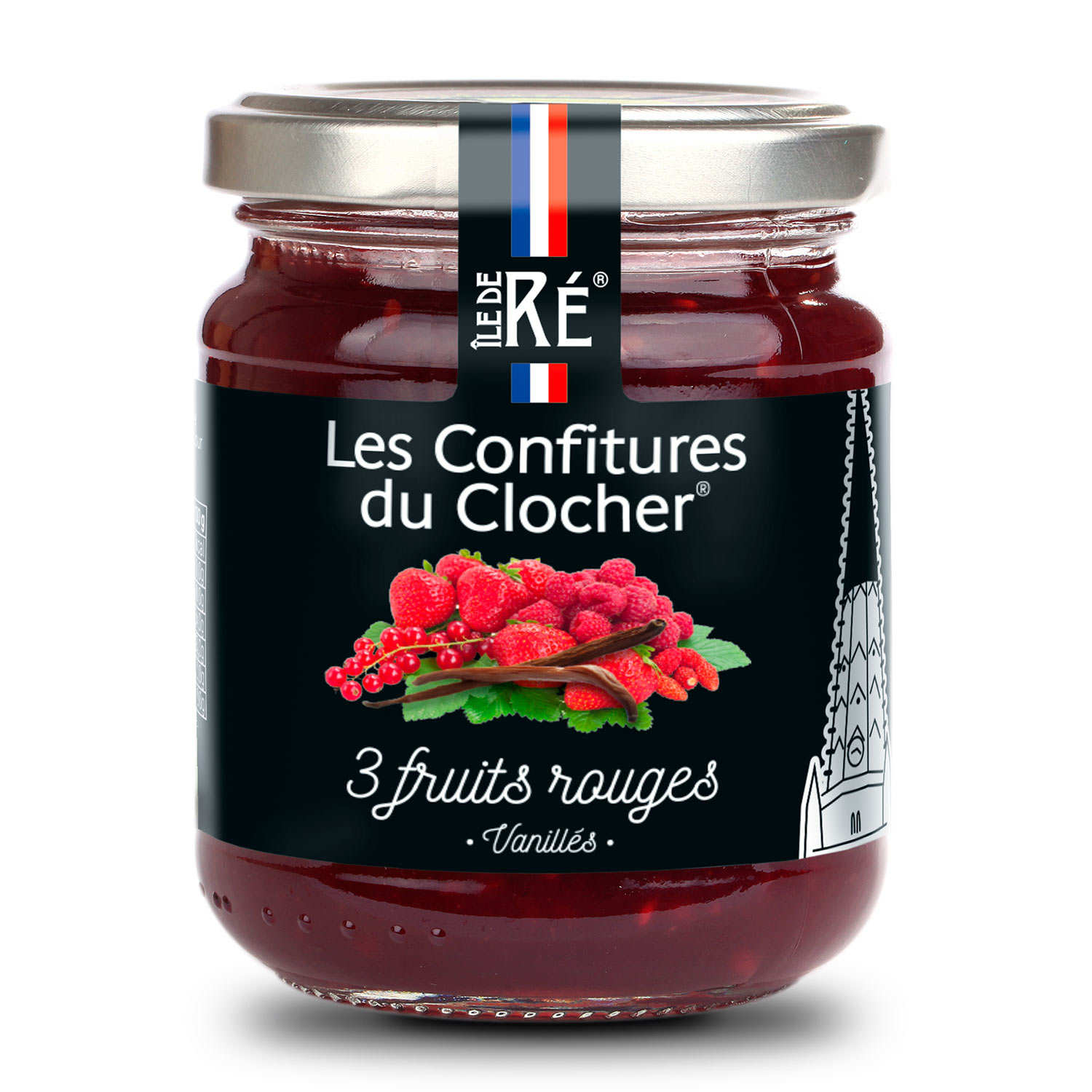 Confiture extra aux 3 fruits rouges vanillés