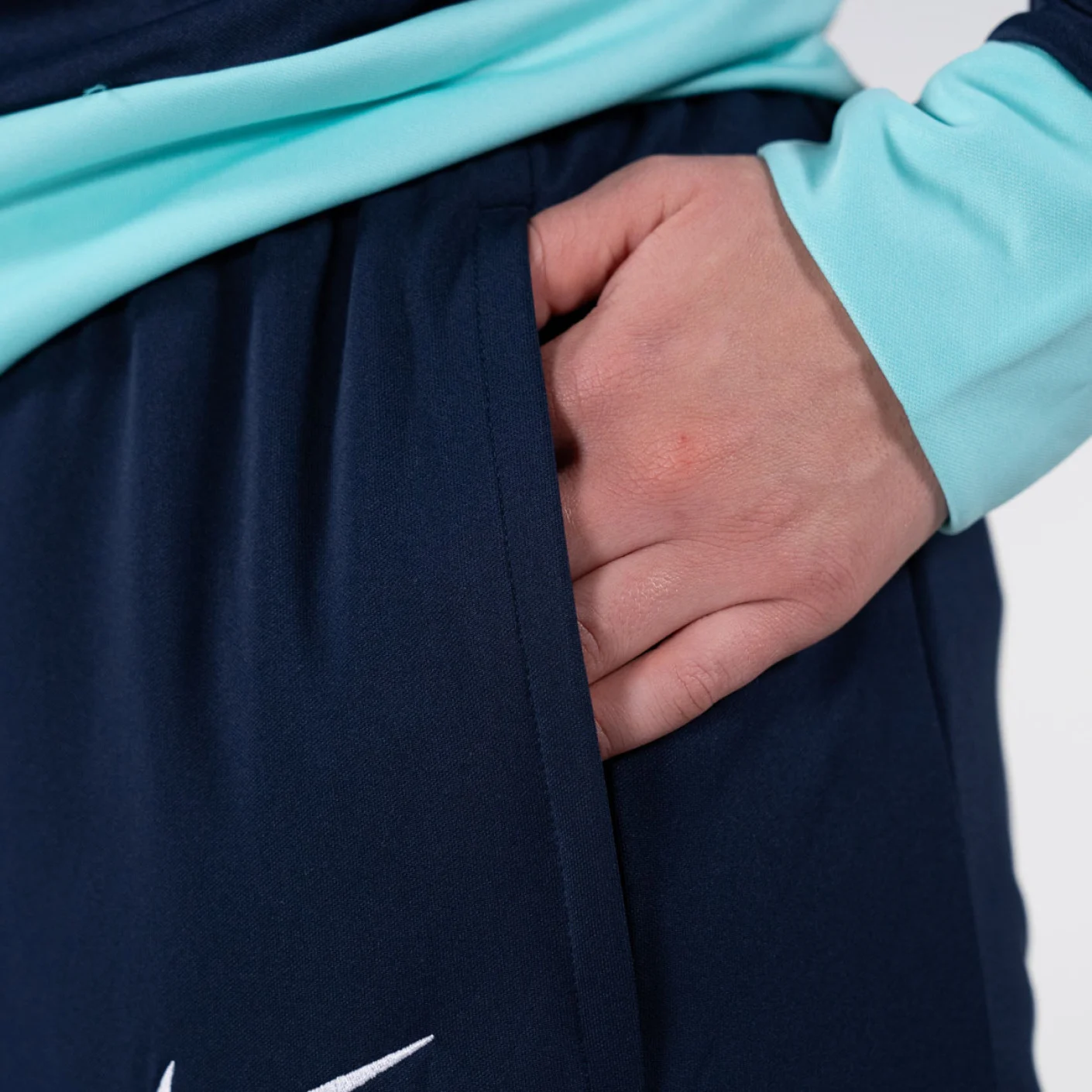Nike KNVB Trainingspak 1/4-Zip 2024-2026 Dames Donkerblauw Turquoise Zwart