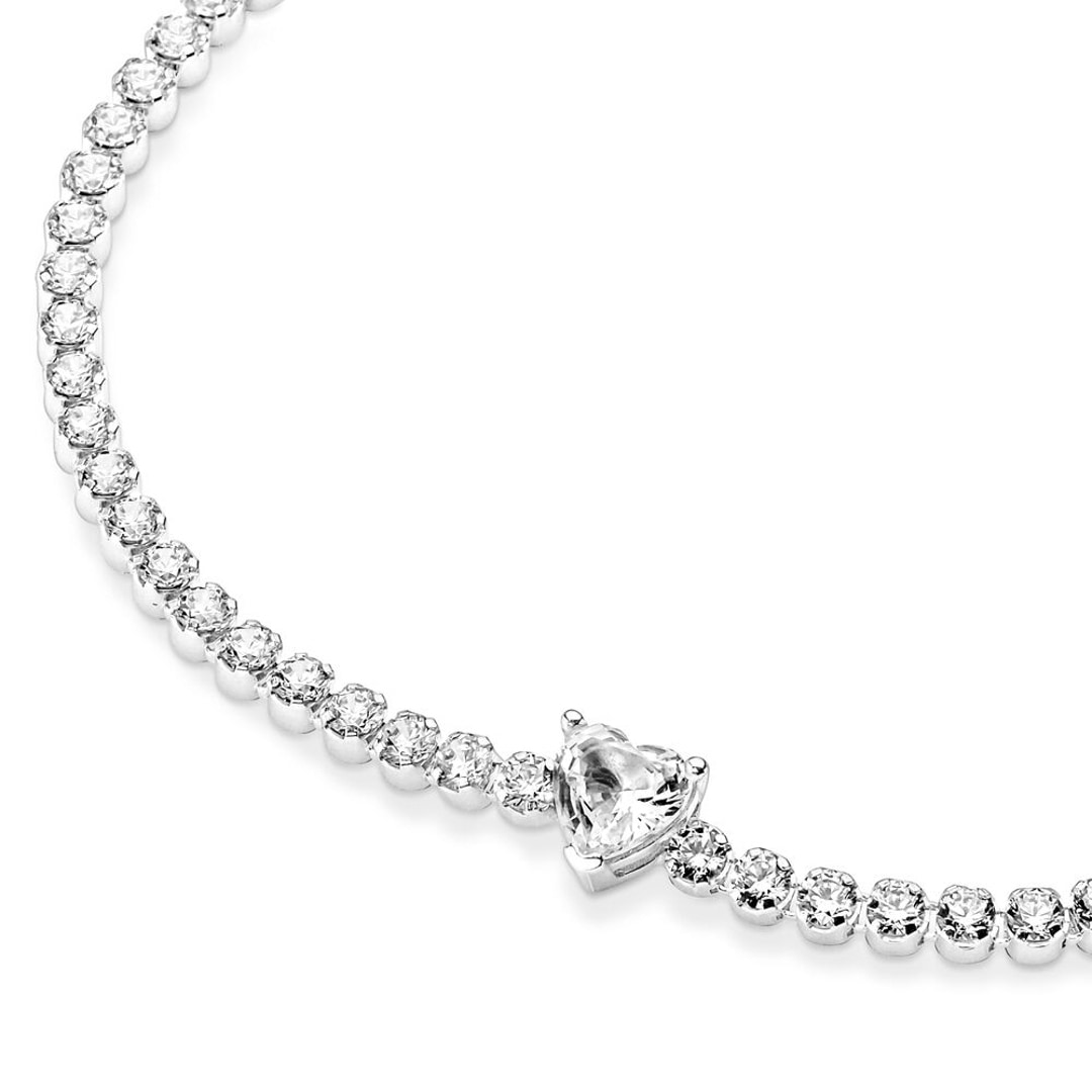 Pandora Timeless Funkelndes Herz Tennisarmband
