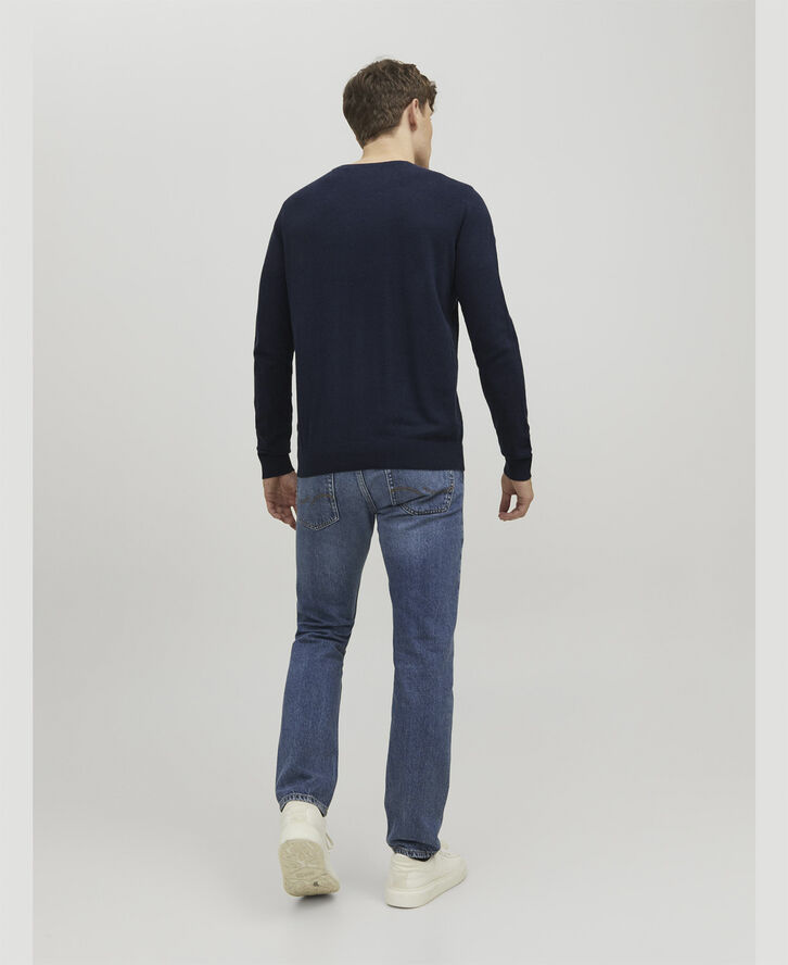 Jack & Jones JJEEMIL KNIT CREW NECK NOOS Blå