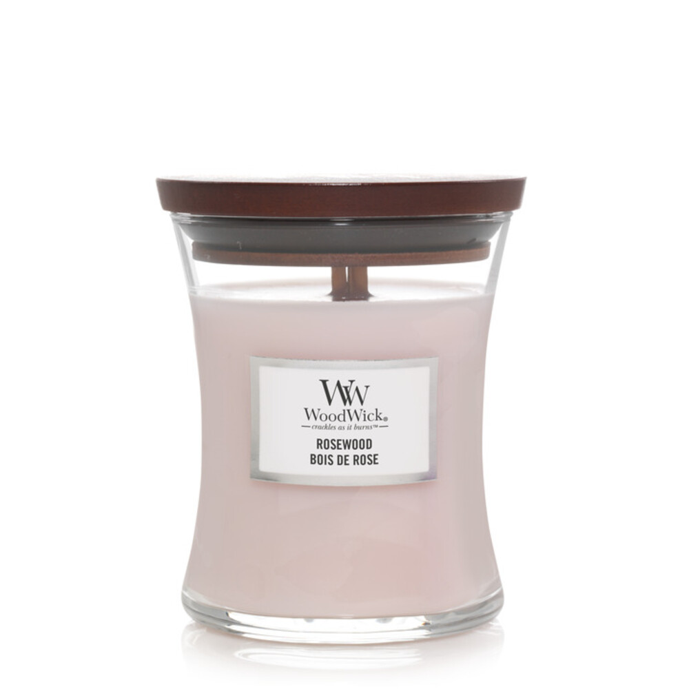 WoodWick Geurkaars Medium Rosewood275 gr