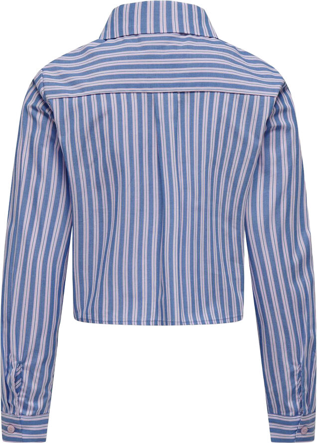 ONLY KOGHOLLY MICHELLE STRIPE SHORT SHIR Directoire blue/bonbon   bright whi