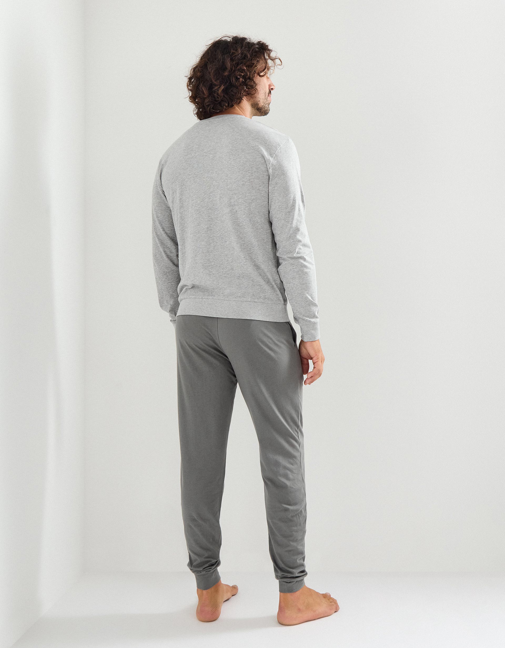 Pijama Jersey, Homem, Cinzento Escuro