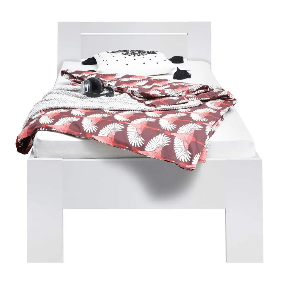 Eenpersoonsbed Sartre 90x200 - wit