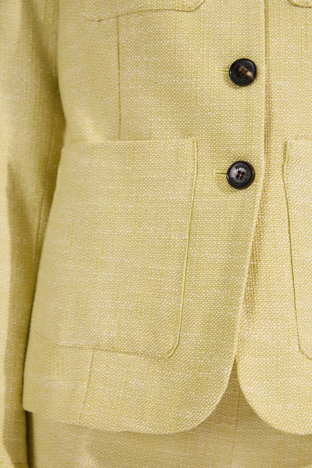 KarenMillen Blazer sur mesure en tweed printanier à poche avant